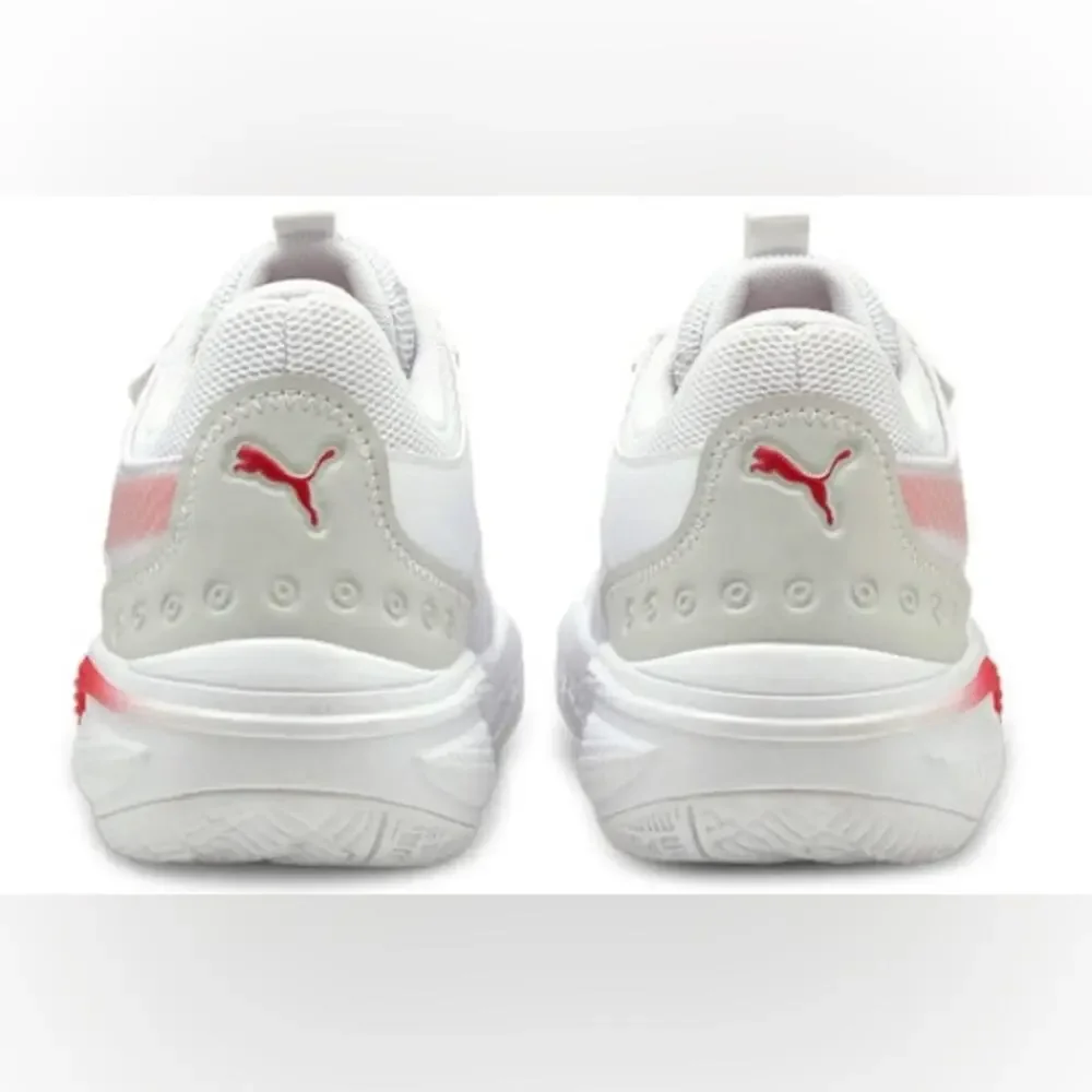 PUMA Court Rider Team 'White High Risk Red Basketball Sneakers